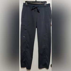 Greys Anatomy Kim 3 Pocket Logo Waist Cargo Pants. Color: steel